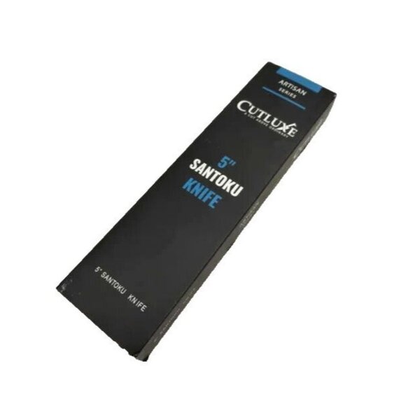 Cutluxe Artisan Santoku Knife 5" High Carbon Stainless Steel Chopping Vegetable - Picture 7 of 7